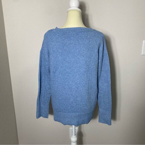 Ellen Tracy Long Sleeve Blue Pullover Crewneck Sweater Women's Size Small - Picture 8 of 16